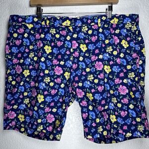 Polo Ralph Lauren Straight Fit Chino Navy Floral Shorts 9" Inseam AOP Size‎ 40